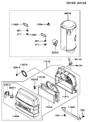 Page A Diagram and Parts List for FH451V AS07 Kawasaki Engine