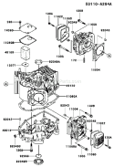 Page E Diagram and Parts List for FH451V AS09 Kawasaki Engine