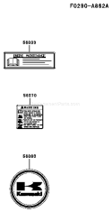 Page H Diagram and Parts List for FH451V AS14 Kawasaki Engine