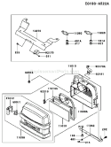 Part Location Diagram of 11013-7006 Kawasaki Element-air Filter
