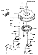 Page F Diagram and Parts List for FH451V BS16 Kawasaki Engine