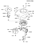 Page D Diagram and Parts List for FH451V BS50 Kawasaki Engine