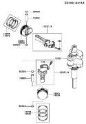 Page J Diagram and Parts List for FH480V DS21 Kawasaki Engine