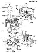 Page E Diagram and Parts List for FH500V AS02 Kawasaki Engine
