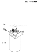 Page K Diagram and Parts List for FH500V AS05 Kawasaki Engine