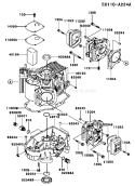 Page E Diagram and Parts List for FH500V AS08 Kawasaki Engine