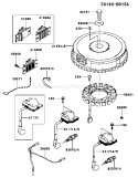 Page F Diagram and Parts List for FH500V AS00 Kawasaki Engine