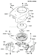 Page D Diagram and Parts List for FH500V AS17 Kawasaki Engine