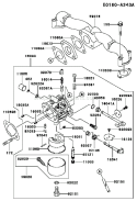 Page B Diagram and Parts List for FH500V AS18 Kawasaki Engine