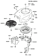 Page D Diagram and Parts List for FH500V AS18 Kawasaki Engine
