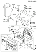 Page A Diagram and Parts List for FH500V AS21 Kawasaki Engine