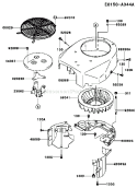 Page D Diagram and Parts List for FH500V AS21 Kawasaki Engine