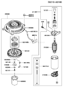 Page K Diagram and Parts List for FH500V AS23 Kawasaki Engine