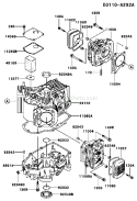 Page E Diagram and Parts List for FH500V AS25 Kawasaki Engine