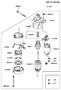 Page K Diagram and Parts List for FH500V AS27 Kawasaki Engine