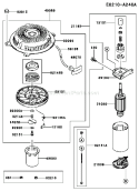 Page K Diagram and Parts List for FH500V AS30 Kawasaki Engine