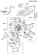 Page B Diagram and Parts List for FH500V-AS38  Kawasaki Engine