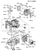 Page E Diagram and Parts List for FH500V-AS40  Kawasaki Engine