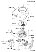 Page D Diagram and Parts List for FH500V-AS42  Kawasaki Engine
