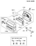 Page A Diagram and Parts List for FH500V BS00 Kawasaki Engine