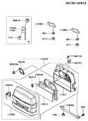Page A Diagram and Parts List for FH500V BS04 Kawasaki Engine