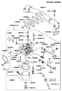 Page B Diagram and Parts List for FH500V BS04 Kawasaki Engine