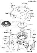 Page D Diagram and Parts List for FH500V BS04 Kawasaki Engine