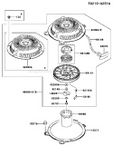 Page K Diagram and Parts List for FH500V BS06 Kawasaki Engine
