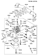 Page B Diagram and Parts List for FH500V AS02 Kawasaki Engine