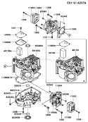 Page E Diagram and Parts List for FH500V BS09 Kawasaki Engine