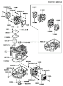Page E Diagram and Parts List for FH500V AS20 Kawasaki Engine