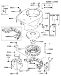 Page D Diagram and Parts List for FH500V AS31 Kawasaki Engine