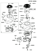 Page D Diagram and Parts List for FH500V AS14 Kawasaki Engine
