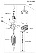 Page K Diagram and Parts List for FH500V DS10 Kawasaki Engine