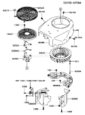Page D Diagram and Parts List for FH500V ES36 Kawasaki Engine