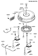 Page F Diagram and Parts List for FH500V ES36 Kawasaki Engine