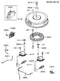 Page F Diagram and Parts List for FH500V FS10 Kawasaki Engine