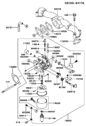 Page B Diagram and Parts List for FH531V-AS05  Kawasaki Engine