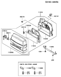 Page A Diagram and Parts List for FH531V-DS50  Kawasaki Engine