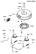 Page F Diagram and Parts List for FH500V BS00 Kawasaki Engine