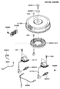 Page F Diagram and Parts List for FH531V-ES50  Kawasaki Engine