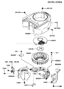 Page D Diagram and Parts List for FH541V AS40 Kawasaki Engine