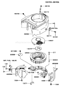 Page D Diagram and Parts List for FH541V AS43 Kawasaki Engine