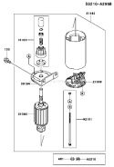 Page K Diagram and Parts List for FH541V AS51 Kawasaki Engine
