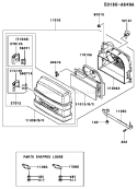 Page A Diagram and Parts List for FH541V-BS05  Kawasaki Engine