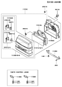 Page A Diagram and Parts List for FH541V-AS06  Kawasaki Engine