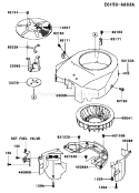 Page D Diagram and Parts List for FH541V-AS10  Kawasaki Engine