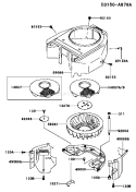 Page D Diagram and Parts List for FH541V-AS29  Kawasaki Engine