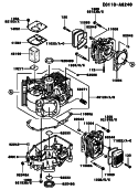 Page E Diagram and Parts List for FH541V-CS01  Kawasaki Engine