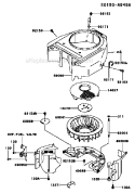 Page D Diagram and Parts List for FH541V CS43 Kawasaki Engine
